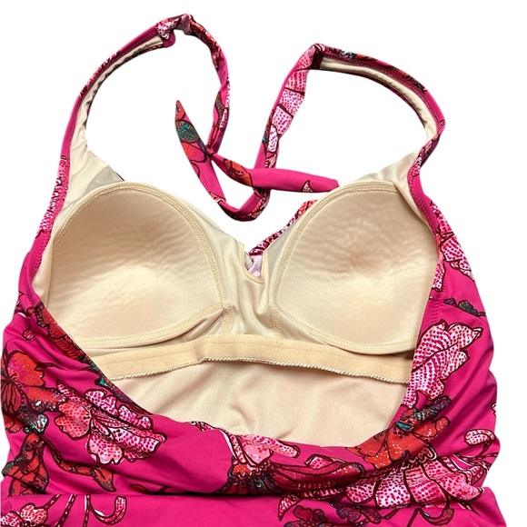 Garnet Hill Women’s Signature Halter Swim One Piece Dress Size 12 - Picture 5 of 7